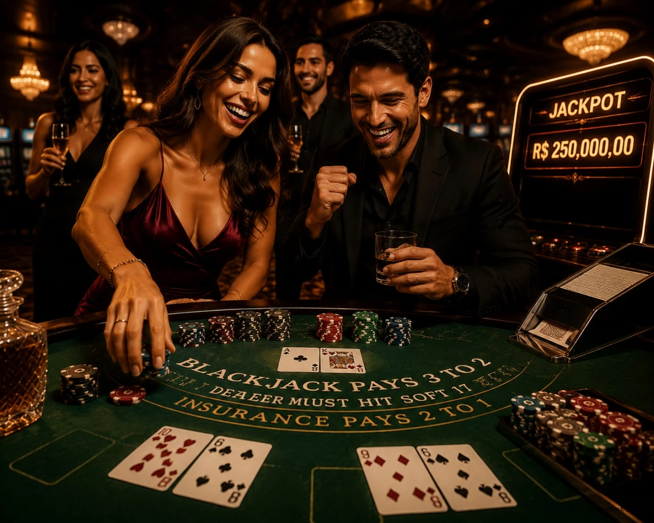 Blackjack ao vivo - Mesas VIP com dealers profissionais