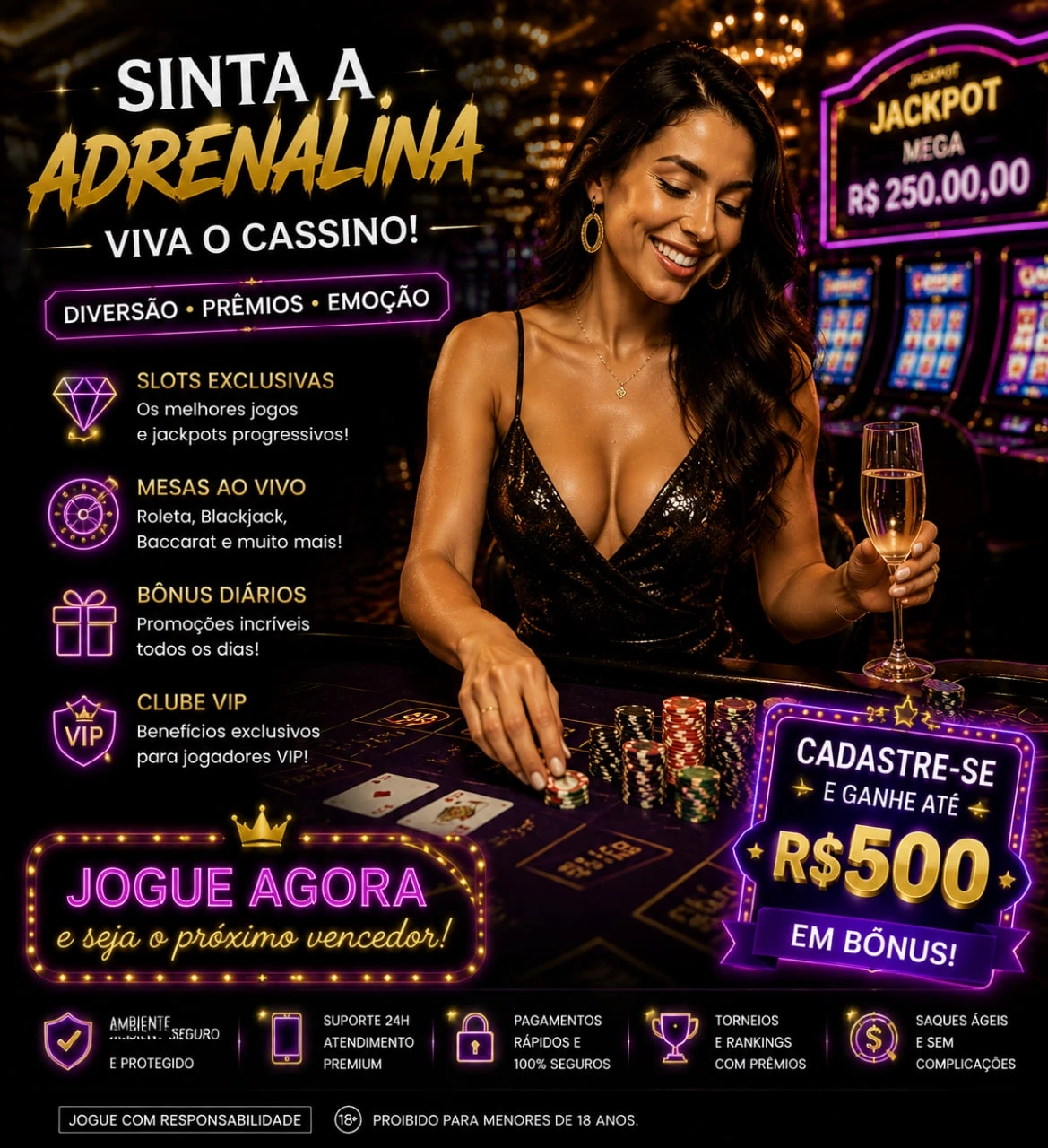 Maria Santos acumulou R$ 850K no Blackjack